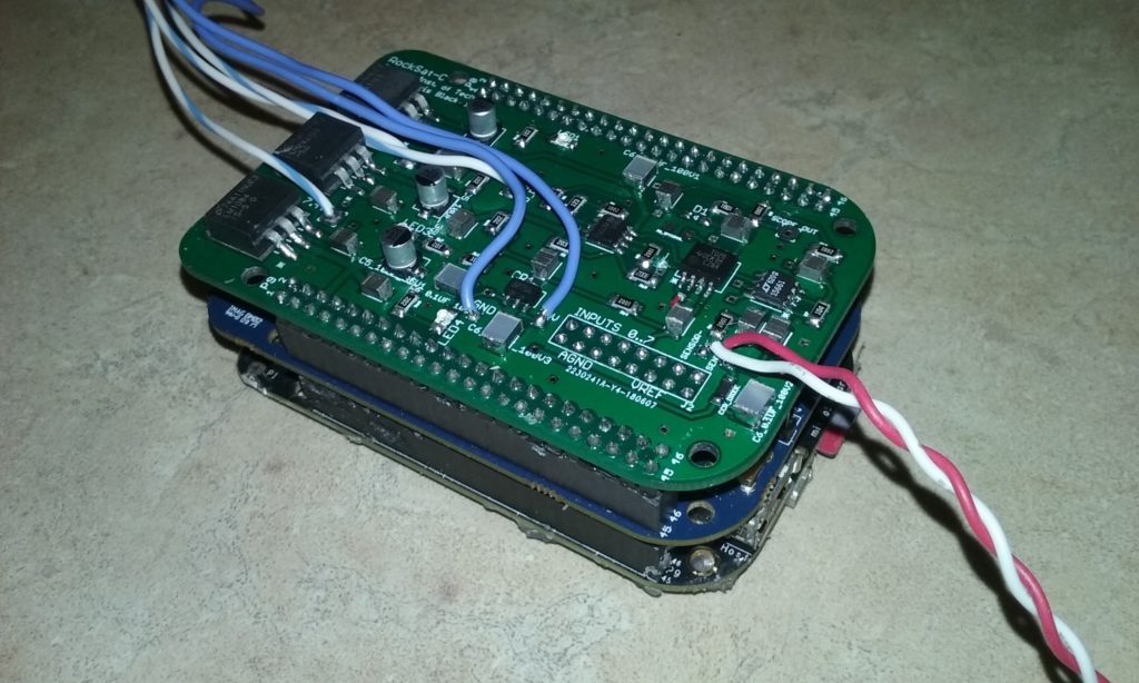 The Printed Circuit Board that I designed for the RockSat-C 2017-2018 experiment.